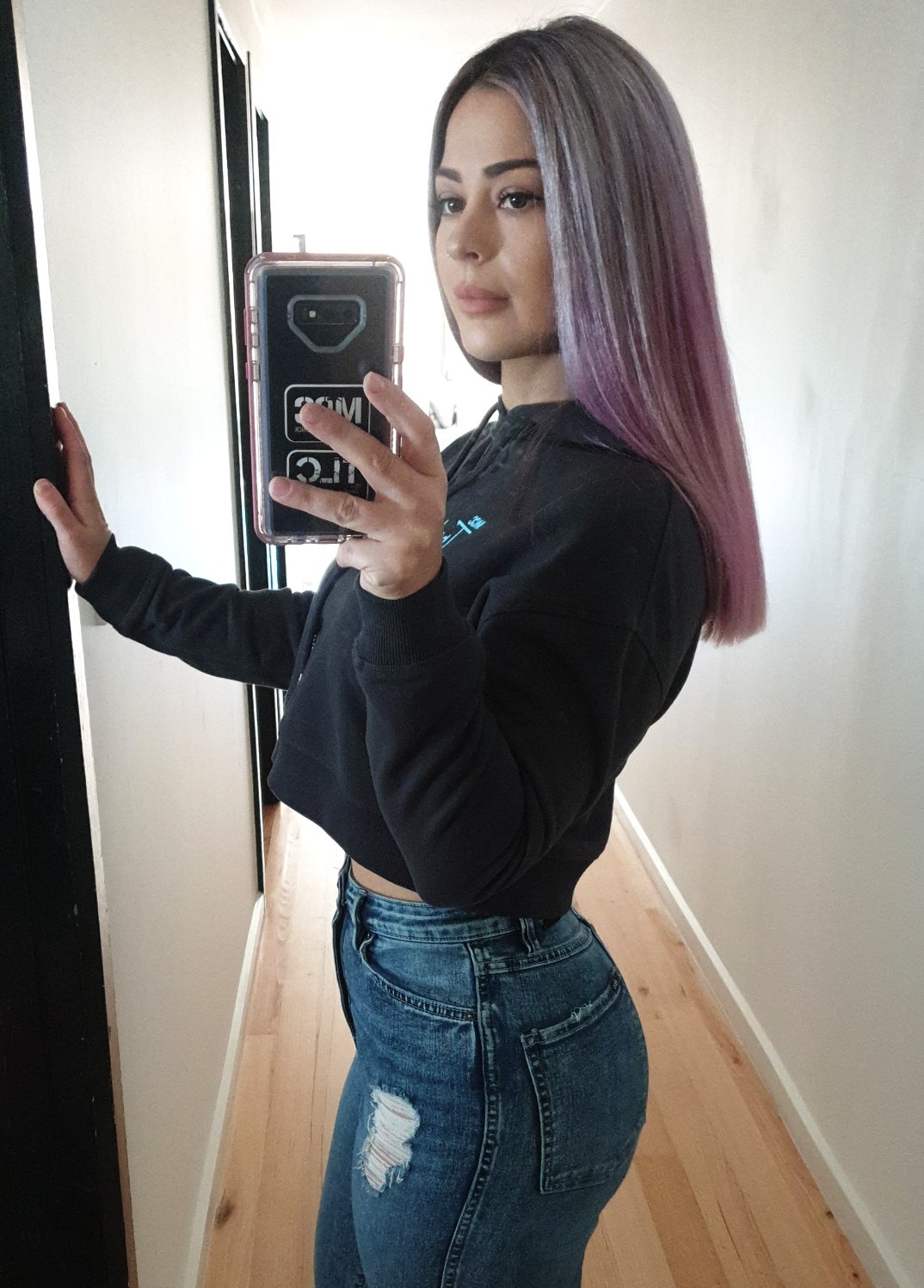 TLC Cropped hoodie